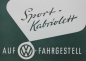 Preview: Dannenhauer & Strauss Volkswagen Sport-Convertible Modelprogram 1951 Carbrochure  (7150)